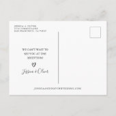 ビーチ結婚式キャンセルのお知らせはがき 案内ポストカード (裏面)