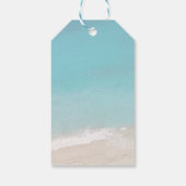 ビーチ結婚式ゲストサンキューアンドウェルカム ギフトタグ (裏面)