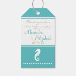 ビーチ結婚式ゲストビーフサンキューユー ギフトタグ