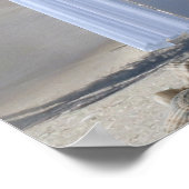 ビーチ結婚式ゲストブックサイン ポスター (角)