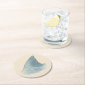 ビーチ結婚式コースター ラウンドペーパーコースター (インサイチュ)