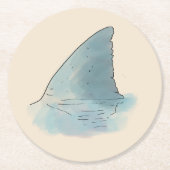 ビーチ結婚式コースター ラウンドペーパーコースター (正面)