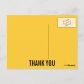 ビーチ結婚式サンキューカードパームツリーズ ポストカード (裏面)