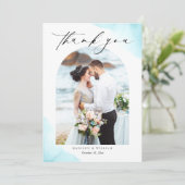 ビーチ結婚式サンキューカード 招待状 (スタンド正面)