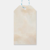 ビーチ結婚式サンキューサンキューラベルwithサンドハート ギフトタグ (裏面)