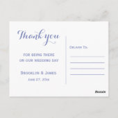 ビーチ結婚式サンキューポストカード ポストカード (裏面)