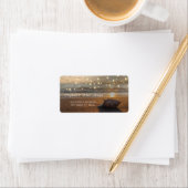 ビーチ結婚式サンセットシーシェルラベル ラベル (インサイチュ)