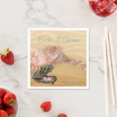 ビーチ結婚式サンディショア スタンダードカクテルナプキン (インサイチュ)