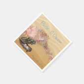 ビーチ結婚式サンディショア スタンダードカクテルナプキン (角)