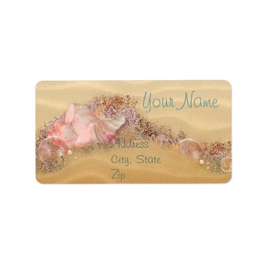 ビーチ結婚式サンディショア ラベル (正面)