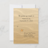 ビーチ結婚式サンディショア 出欠カード (裏面)