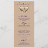 ビーチ結婚式サンドハートディナー&バーメニュー メニュー (正面)