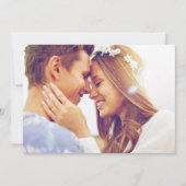 ビーチ結婚式シンプル写真の保存日付 セーブザデート (裏面)