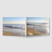 ビーチ結婚式シーシェルのストリングライト ゲストブック (全面)