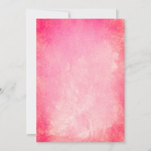 ビーチ結婚式シーシェルコーラルピンクブライダルシャワー 招待状 (裏面)