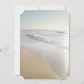 ビーチ結婚式シーシェルストリングライトブライダルシャワー 招待状 (裏面)