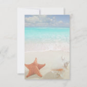 ビーチ結婚式シーシェルズリハーサルディナー 招待状 (裏面)