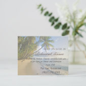 ビーチ結婚式シーシェルズリハーサルディナー 招待状 (スタンド正面)