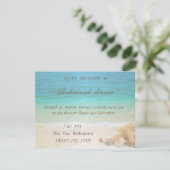 ビーチ結婚式シーシェルズリハーサルディナー 招待状 (スタンド正面)