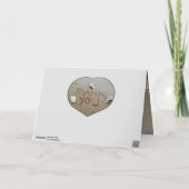 ビーチ結婚式シーシェル写真コラージュありがとう サンキューカード (裏面)