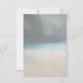 ビーチ結婚式シースタースリングライト招待状 招待状 (裏面)