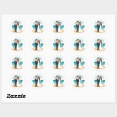 ビーチ結婚式シール ラウンドシール (シート)