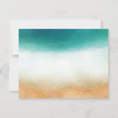 ビーチ結婚式スタフィッシュリハーサルディナー 招待状 (裏面)