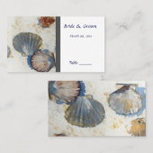 ビーチ結婚式テーブル座席表 プレイスカード (正面/裏面)