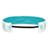 ビーチ結婚式テーマウミガメ花嫁介助者の好意 アスレチックヘッドバンド (裏面)