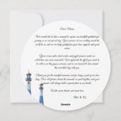 ビーチ結婚式テーマサンキューハガキ シーズンカード (裏面)