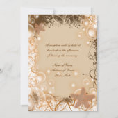 ビーチ結婚式テーマ～エレガント披露宴 招待状 (裏面)