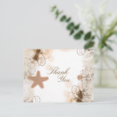 ビーチ結婚式テーマ~ユー感謝していス ポストカード (スタンド正面)