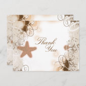 ビーチ結婚式テーマ~ユー感謝していス ポストカード (正面/裏面)