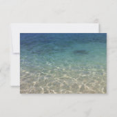 ビーチ結婚式トロピカルヒトデ披露宴 招待状 (裏面)