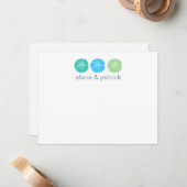 ビーチ結婚式ノートカード ノートカード (正面/裏面インサイチュ)