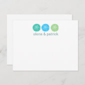 ビーチ結婚式ノートカード ノートカード (正面/裏面)