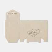 ビーチ結婚式ハートとヒトデ フェイバーボックス (折り畳みなし)