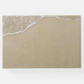 ビーチ結婚式ハートの砂エレガント中 ゲストブック (裏面)