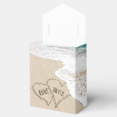 ビーチ結婚式ハートオンサンド フェイバーボックス (オープン)