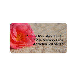 ビーチ結婚式バラオンサンドラベル ラベル