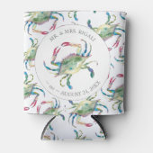 ビーチ結婚式パーソナライズされたクーラーボックス 缶クーラー (正面)