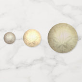 ビーチ結婚式パーティーサンドドルテーブル紙吹雪 コンフェッティ (正面)