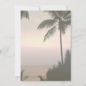 ビーチ結婚式パームズサンセット披露宴 招待状 (裏面)