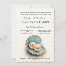 ビーチ結婚式パールシェルエレガント海テーマ