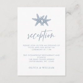 ビーチ結婚式ヒトダスティブルー披露宴 エンクロージャーカード