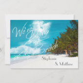 ビーチ結婚式ビーチ結婚式で行う 招待状 (正面)