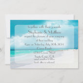 ビーチ結婚式ビーチ結婚式で行う 招待状 (裏面)