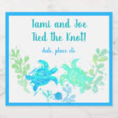 ビーチ結婚式ビールボトルラベル ビールラベル (シングルラベル)