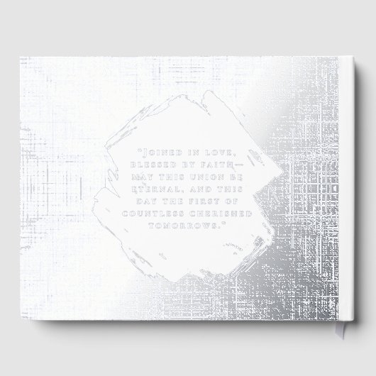 ビーチ結婚式フォイルゲストブエレガントック ゲストブック (裏面)