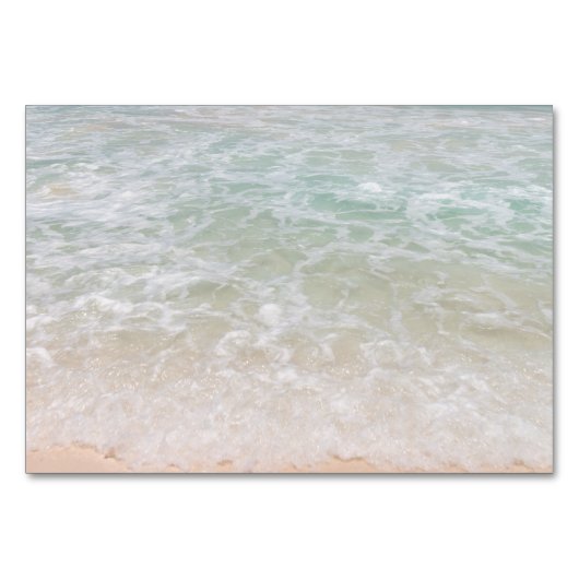 ビーチ結婚式フォトストーリーテーブル番号カード テーブルナンバー (裏面)